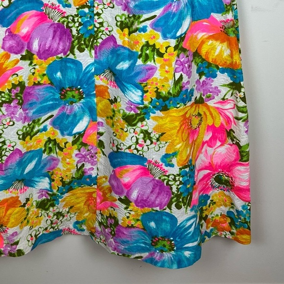 Flutterbye | True Vintage 60s Groovy Floral Hawaiian Midi / Maxi Dress | M - Picture 6 of 14